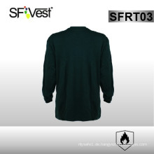 2015 neue Produkte 100 Baumwolle Flammschutzmittel Stoff schwarz Sicherheit T-Shirt